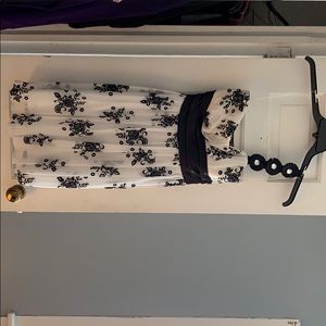 Trixxi Blacl and white floral dress